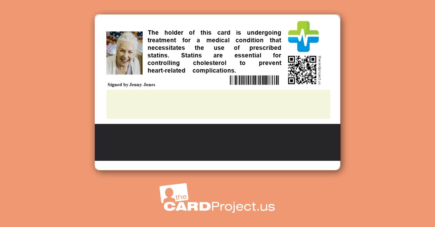 Statin Premium Medical Card (REAR)